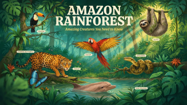 Animals in the Amazon Rainforest
